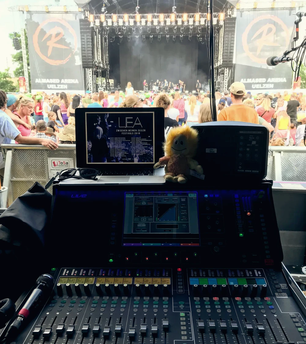 FOH-Platz bei einem Open Air von Lea